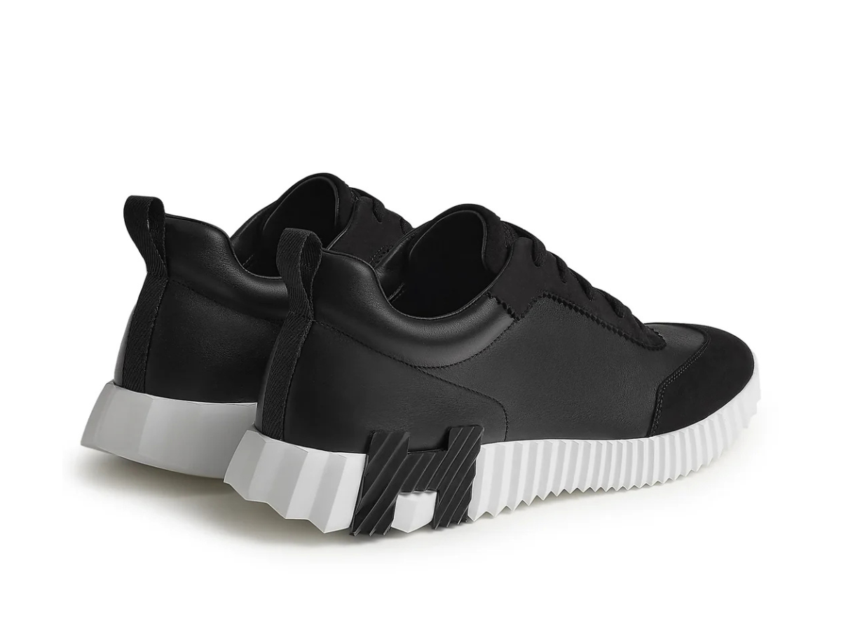 Hermes Bouncing Calf Sneaker White Black