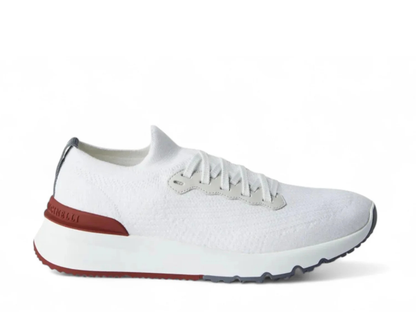 Brunello Cucinelli Cotton Knit White Runners