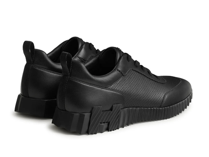 Hermes Bouncing Perforated Leather Sneaker Noir