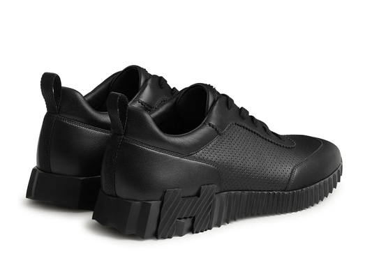 Hermes Bouncing Perforated Leather Sneaker Noir