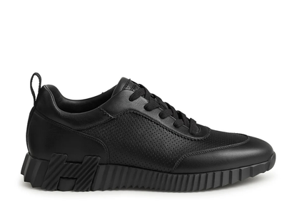 Hermes Bouncing Perforated Leather Sneaker Noir