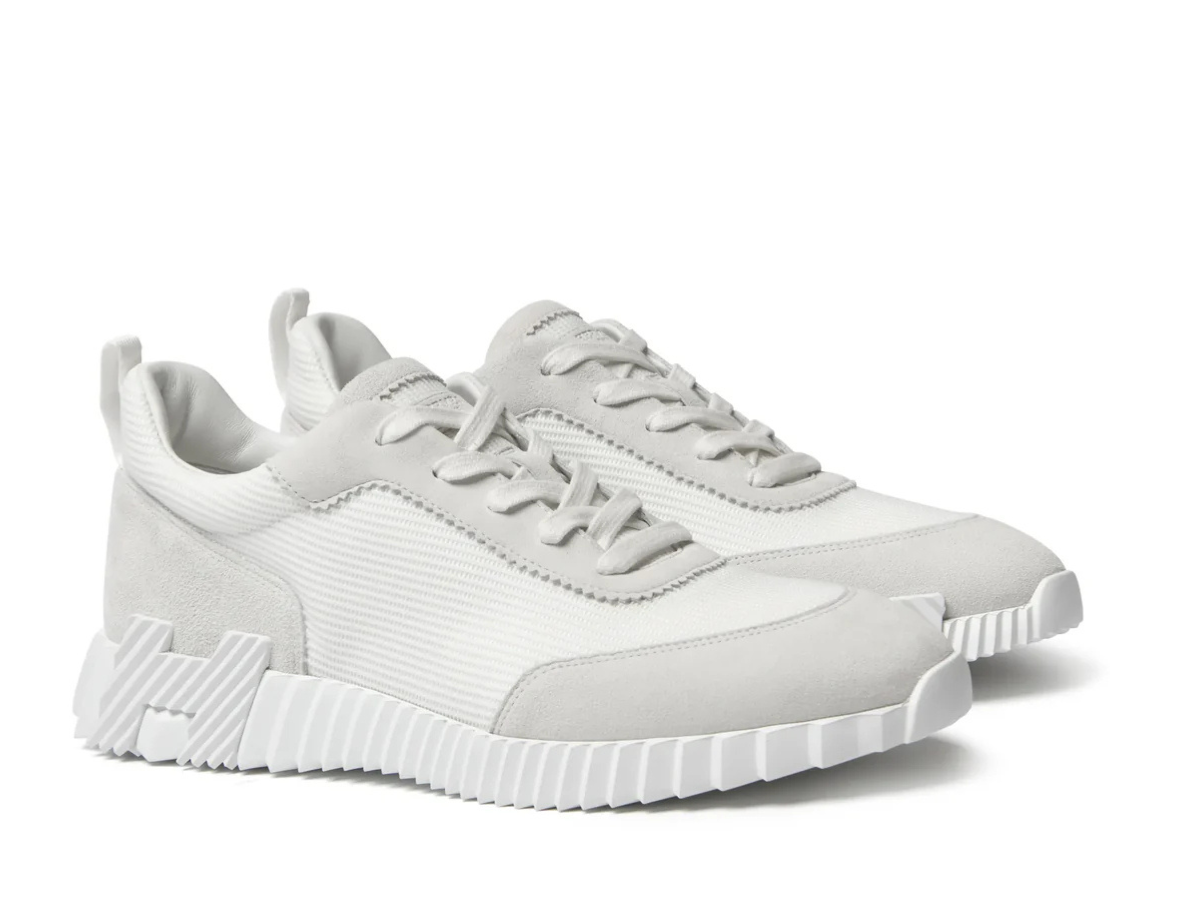 Hermes Bouncing Sneaker Triple White