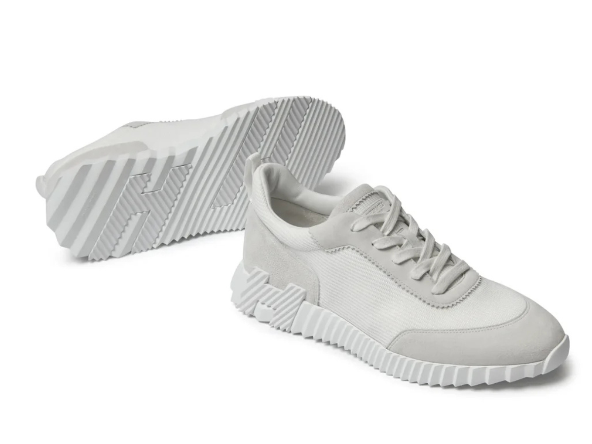 Hermes Bouncing Sneaker Triple White
