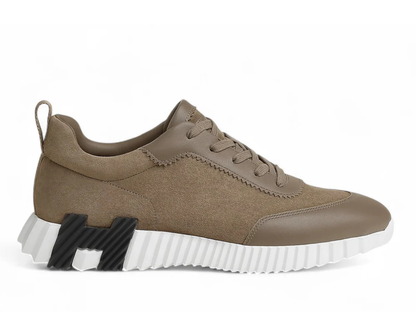 Hermes Brown Bouncing Sneaker