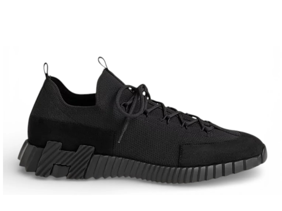 Hermes Lift Slip On Black Sneaker