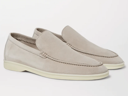 Loro Piana Summer Walk Suede Loafers 'Sand'