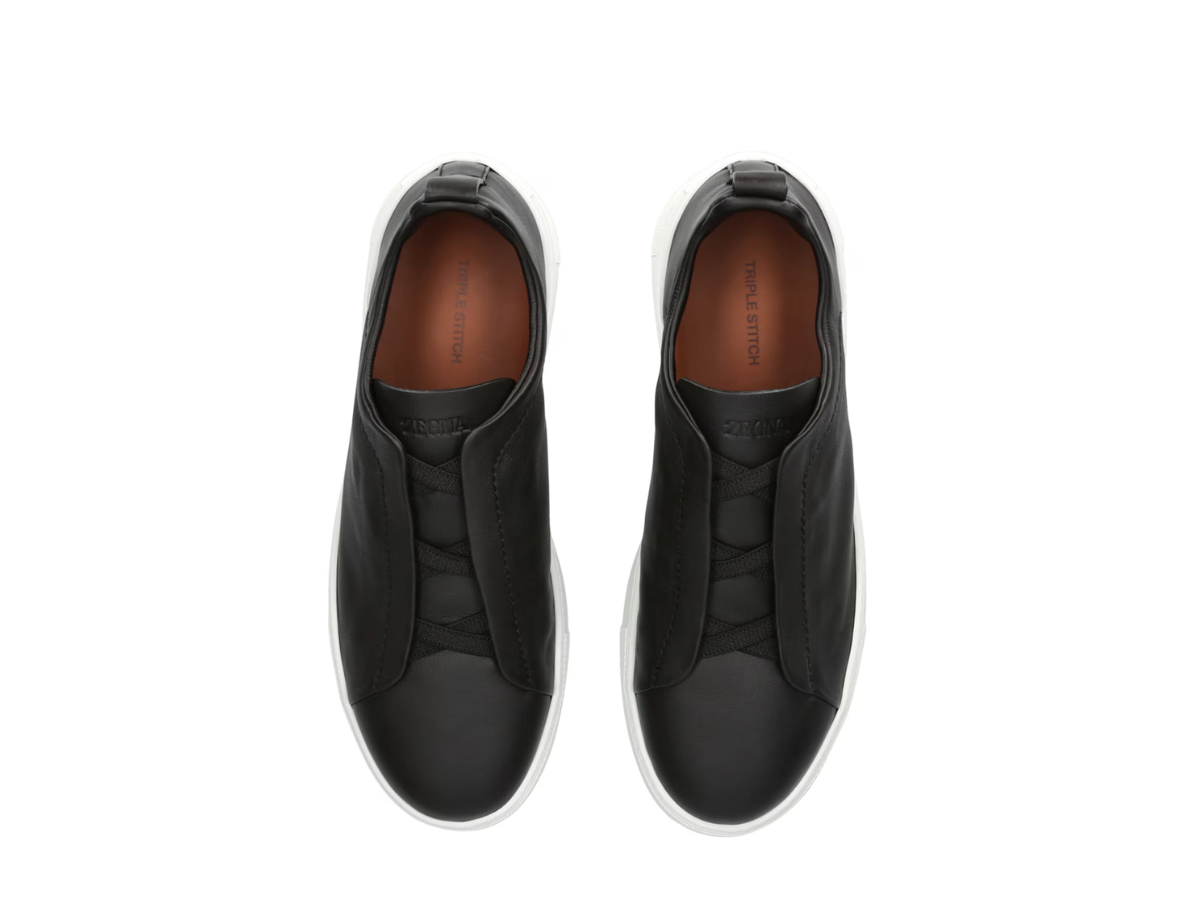 Zegna triple stitch Clean black/white sole