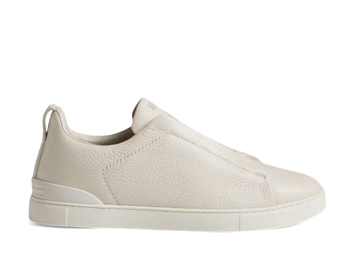 Zegna Deerskin Triple Stitch White