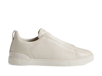 Zegna Deerskin Triple Stitch White