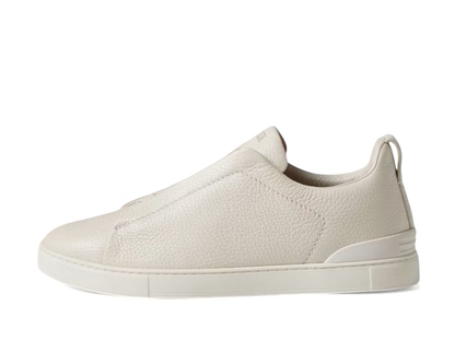 Zegna Deerskin Triple Stitch White