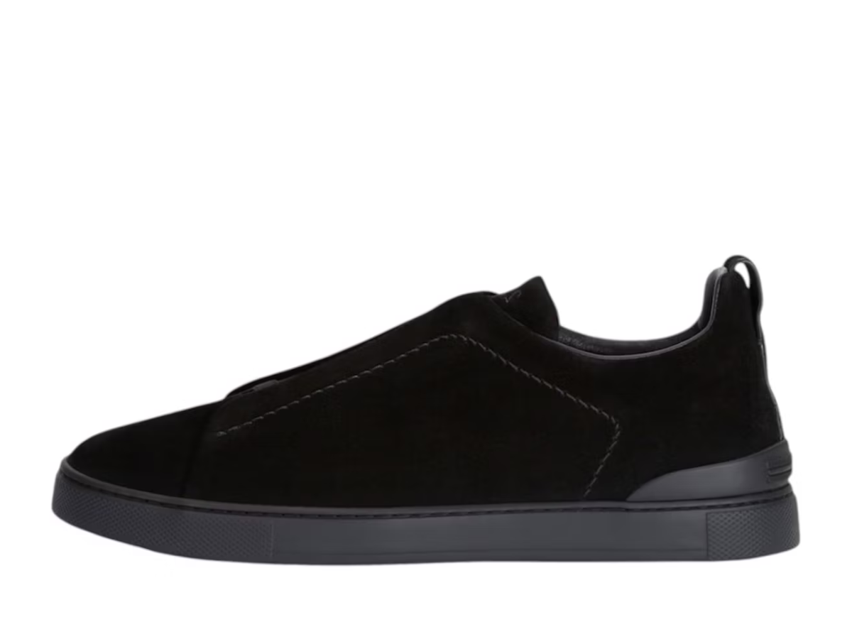 Zegna Velvet Triple Stitch Sneakers