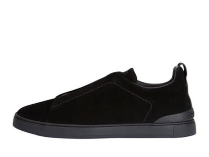 Zegna Velvet Triple Stitch Sneakers