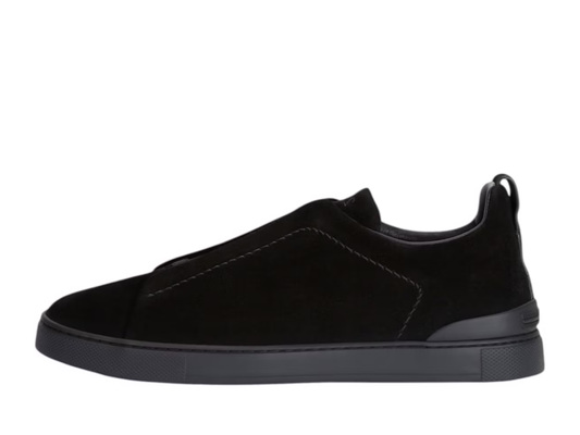 Zegna Velvet Triple Stitch Sneakers