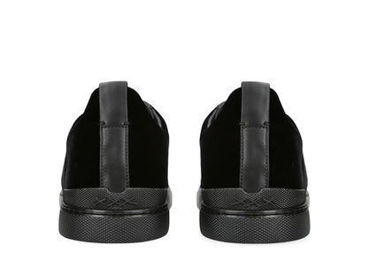 Zegna Velvet Triple Stitch Sneakers