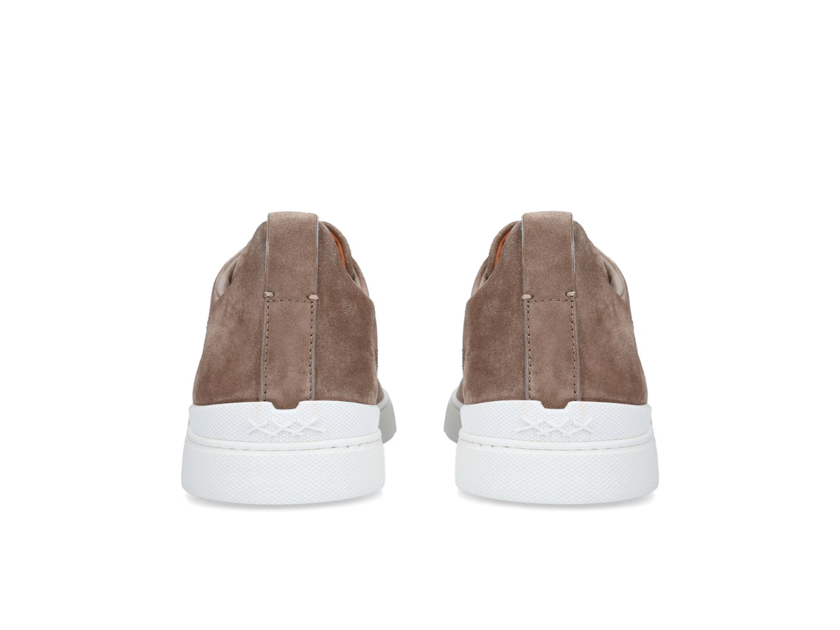 Zegna Suede Triple Stitch in Beige