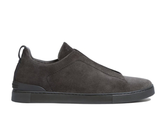 Zegna Triple Stitch Dark Chocolate Suede