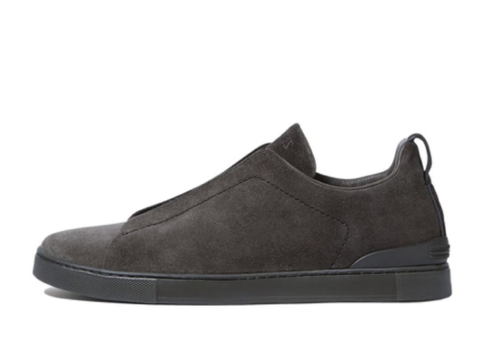 Zegna Triple Stitch Dark Chocolate Suede